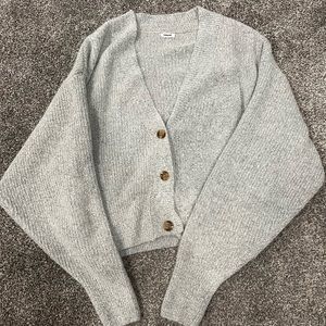 Gray cardigan